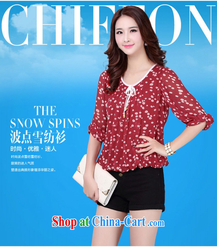 Shin Sung-XL girls with thick mm amazing graphics thin Korean OL temperament 100 ground dot the Point snow woven stamp T shirts female 7 snow cuff woven shirts 8615 wine red M pictures, price, brand platters! Elections are good character, the national distribution, so why buy now enjoy more preferential! Health