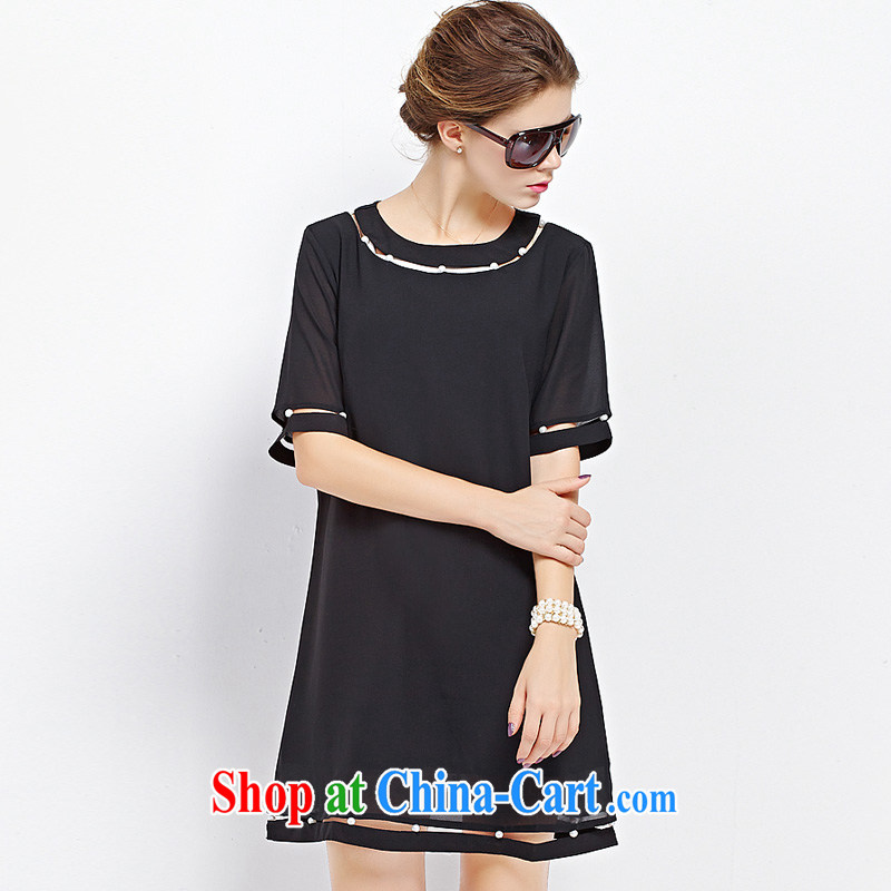 flower girl the Isabel The European site is the girl with thick sister Sau San video thin the Pearl River Delta (PRD short-sleeved snow-woven dresses girls summer 1880 D Black 5 XL, flower girl Isabelle (Dufflsa), online shopping