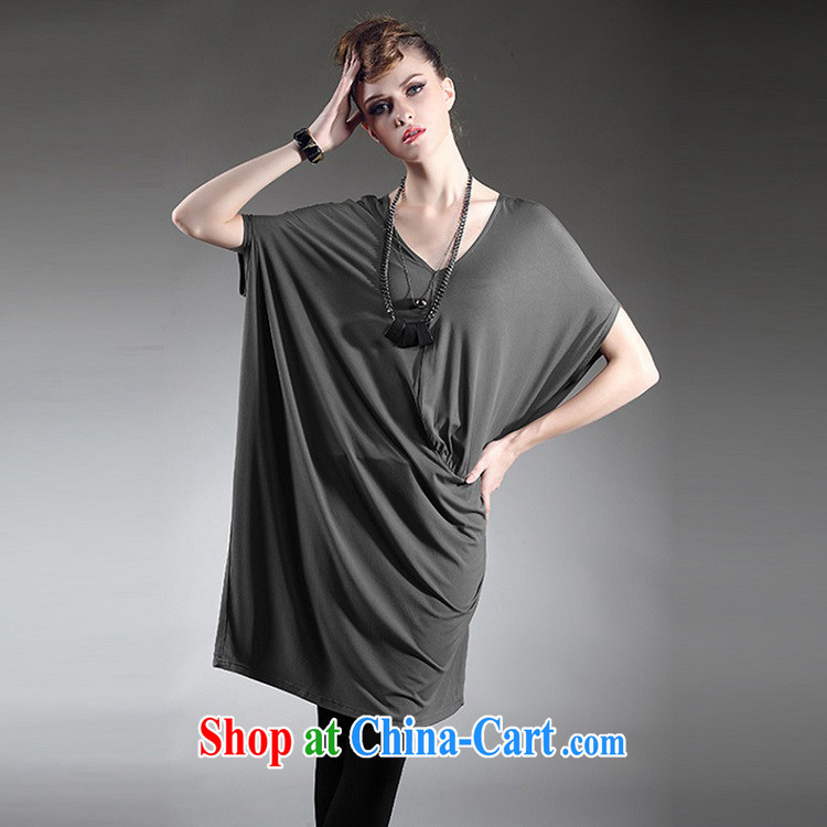 The race to the 2015 larger female summer new European and American female larger dresses gray are code pictures, price, brand platters! Elections are good character, the national distribution, so why buy now enjoy more preferential! Health