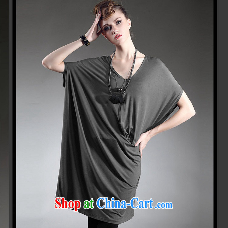 The race to the 2015 larger female summer new European and American female larger dresses gray are code pictures, price, brand platters! Elections are good character, the national distribution, so why buy now enjoy more preferential! Health