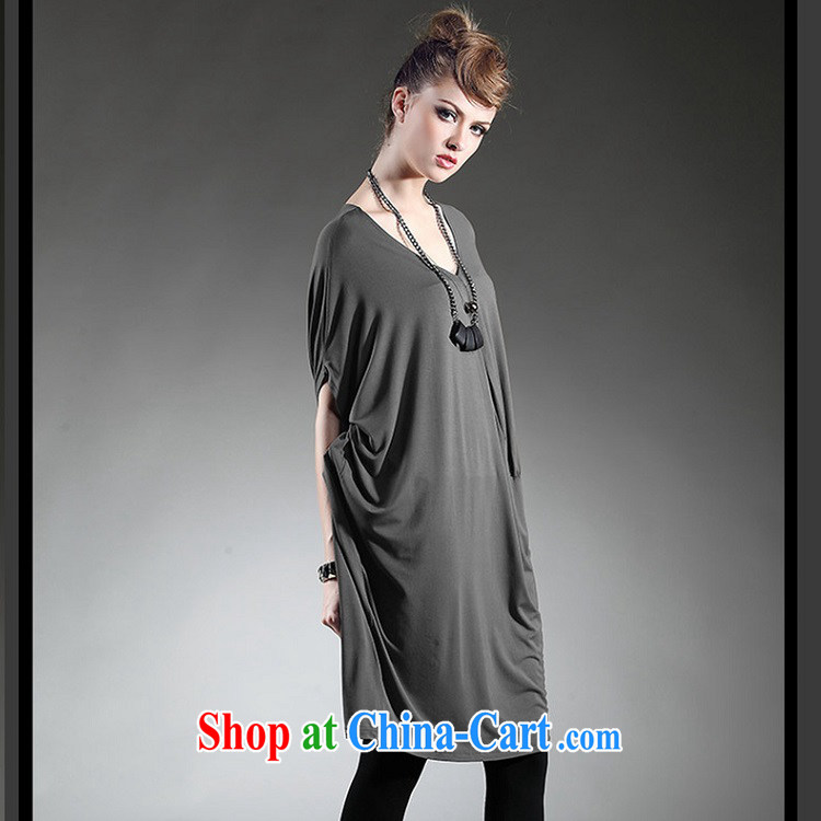 The race to the 2015 larger female summer new European and American female larger dresses gray are code pictures, price, brand platters! Elections are good character, the national distribution, so why buy now enjoy more preferential! Health