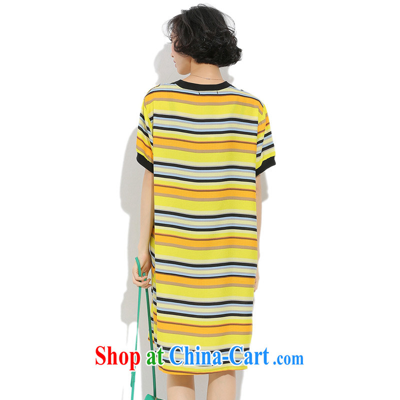 Director of the Advisory Committee in Europe loose video thin and thick XL women mm thick stitching bars in long, snow-woven short-sleeved suits skirt yellow loose all code, made the Advisory Committee (mmys), online shopping