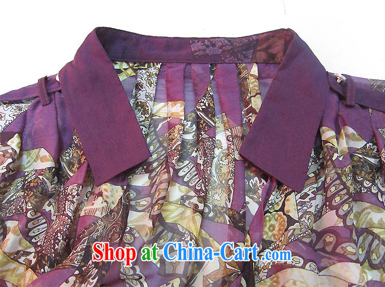 His wife on the code female 15 spring and summer new small shirt sauna silk two short-sleeved shirt 7077450 purple 71 23 pictures, price, brand platters! Elections are good character, the national distribution, so why buy now enjoy more preferential! Health