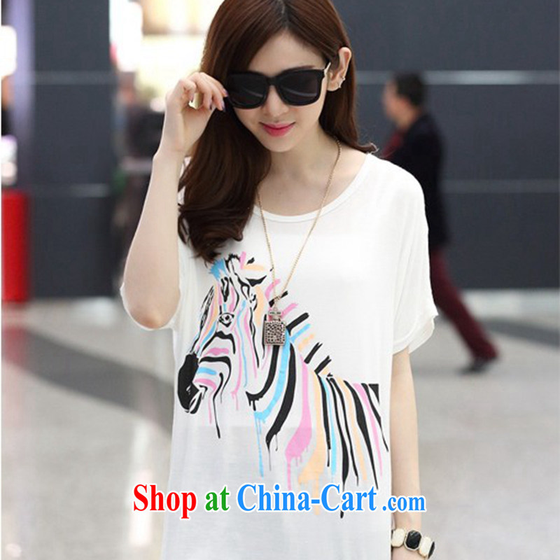 The EITAI code female summer is the more relaxed short-sleeved T-shirt girls thick sister summer graphics thin white are code, EITAI, shopping on the Internet
