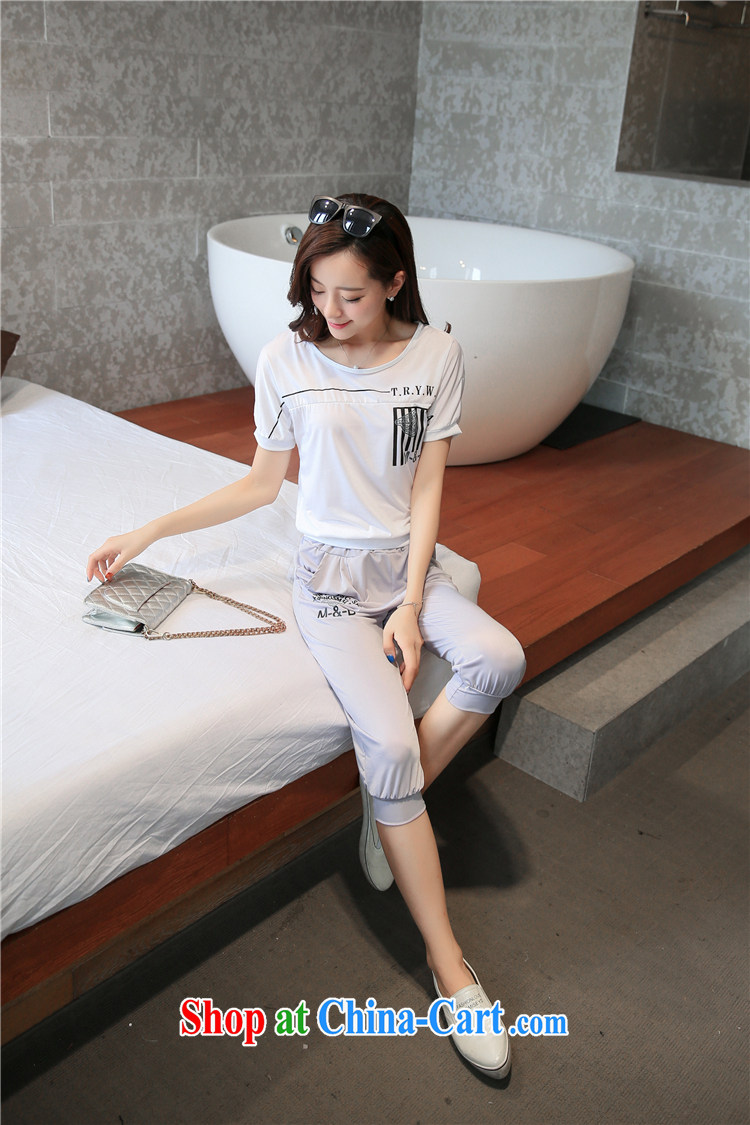 Aloe Vera, 2015 summer new, larger female leisure taxi short-sleeve female Korean two-piece Sport Kits HY 1022 black XXXXL pictures, price, brand platters! Elections are good character, the national distribution, so why buy now enjoy more preferential! Health