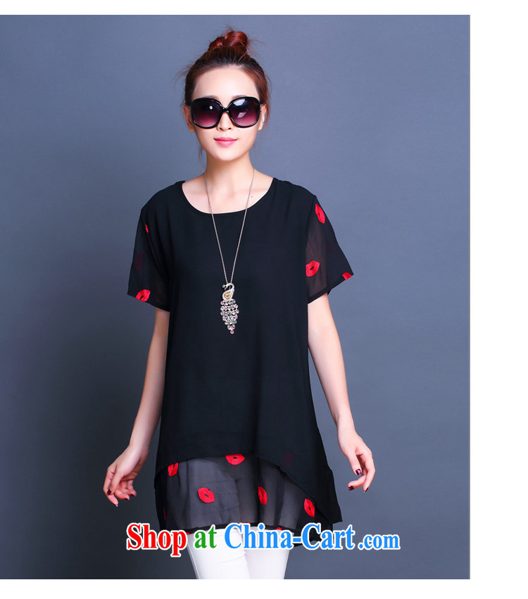 Yan Yan and snow 2015 summer new, larger female loose snow woven leave of two part beauty dress shirt solid female LYQ 6677 black 5 XL pictures, price, brand platters! Elections are good character, the national distribution, so why buy now enjoy more preferential! Health