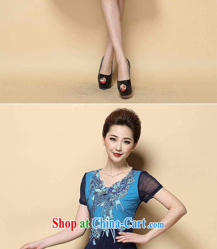 The intended route summer 2015 new large code dress mm thick beauty graphics thin short-sleeve dresses high-end embroidery 2124 picture color the code XXL pictures, price, brand platters! Elections are good character, the national distribution, so why buy now enjoy more preferential! Health