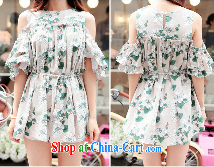 ZZ &FF 2015 larger female 200 Jack thick sister cotton the stamp dresses summer relaxed dress with belt girl picture color XXXXXL (180 - 200 ) jack pictures, price, brand platters! Elections are good character, the national distribution, so why buy now enjoy more preferential! Health