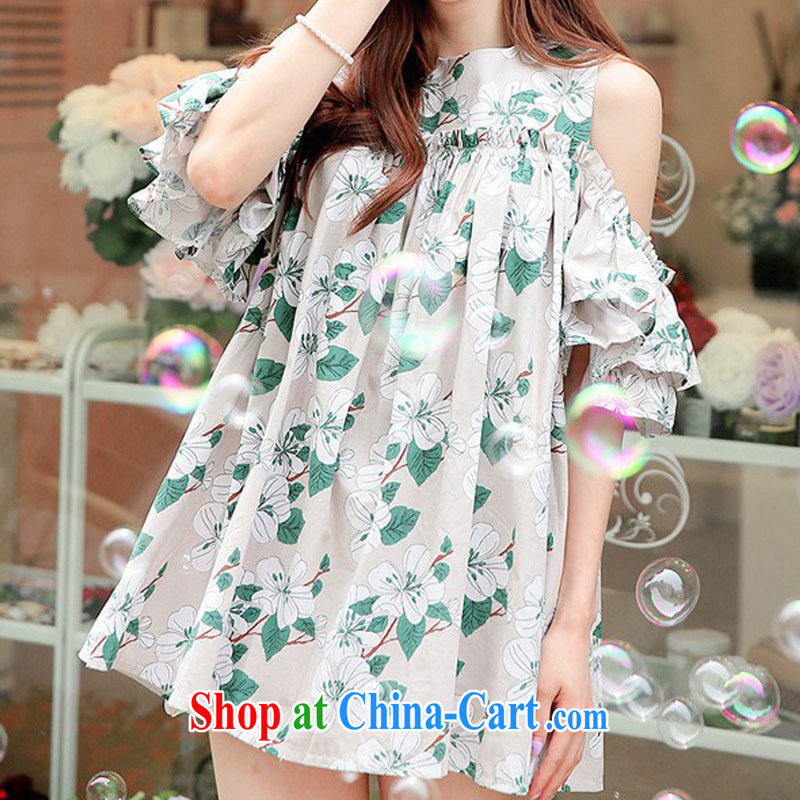 ZZ &FF 2015 larger female 200 Jack thick sister cotton the Stamp Duty dresses summer relaxed dress with belt girl picture color XXXXXL (180 - 200 ) jack, ZZ &FF, shopping on the Internet