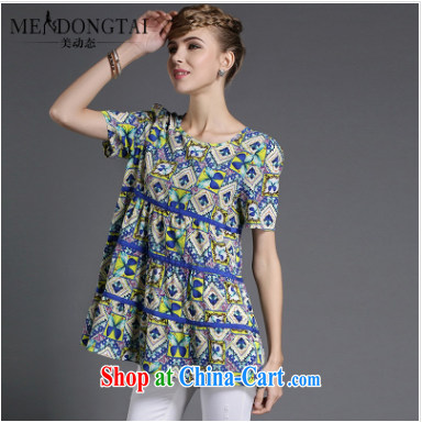 ZZ &FF 2015 summer new, larger women are seen wearing short-sleeved stamp floral snow woven shirts female XFS 8638 Map Color XXXXL pictures, price, brand platters! Elections are good character, the national distribution, so why buy now enjoy more preferential! Health