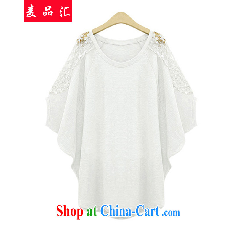 Mr MAK, sinks and indeed increase, female 200 Jack 2015 summer bat short-sleeved shirt T lace Openwork half sleeve loose video thin T-shirt 012 black 5 XL recommendations 190 - 210 jack, Mak, sinks, and shopping on the Internet