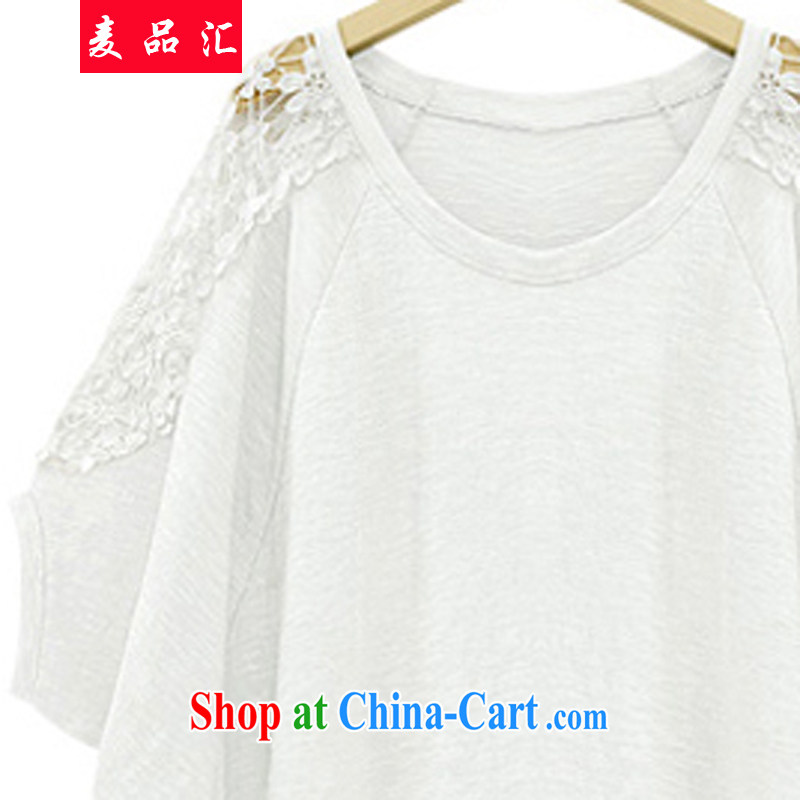 Mr MAK, sinks and indeed increase, female 200 Jack 2015 summer bat short-sleeved shirt T lace Openwork half sleeve loose video thin T-shirt 012 black 5 XL recommendations 190 - 210 jack, Mak, sinks, and shopping on the Internet