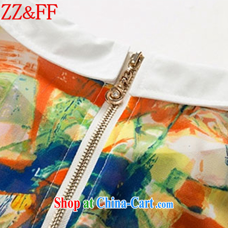 ZZ &FF 2015 summer new large, female, long, snow beauty woven shirts shirt female XFS 8066 orange XXXXL, ZZ &FF, shopping on the Internet
