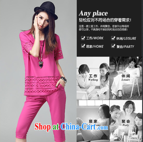 Van Gogh the buds 2015 new Korean version the Code women stylish Openwork thick MM Sport Kits with very casual two-piece of red XXXXL pictures, price, brand platters! Elections are good character, the national distribution, so why buy now enjoy more preferential! Health