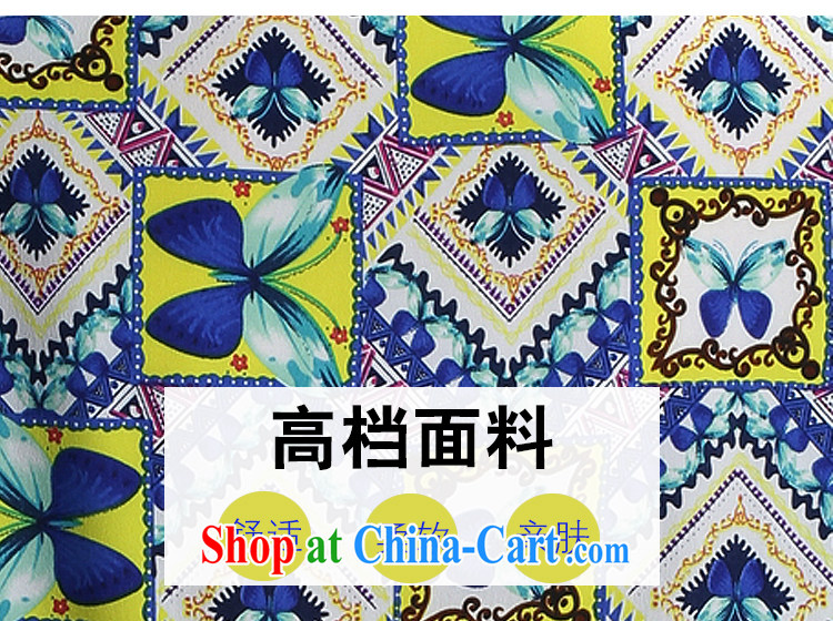 Yan Yan and snow 2015 summer new, larger women are seen wearing short-sleeved stamp snow woven shirts female XFS 8638 Map Color 4 XL pictures, price, brand platters! Elections are good character, the national distribution, so why buy now enjoy more preferential! Health