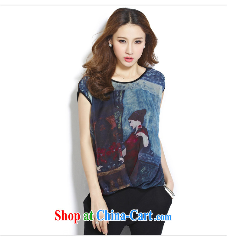 Yan Yan and snow 2015 summer new, larger female snow woven shirt short-sleeved shirt T girl loose video thin T-shirt girl XFS 8052 black 4XL pictures, price, brand platters! Elections are good character, the national distribution, so why buy now enjoy more preferential! Health