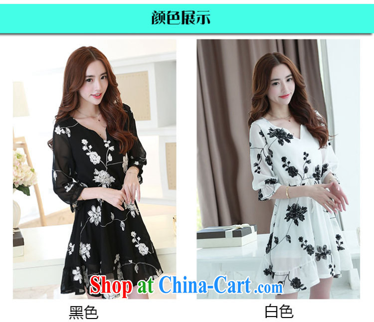 Also, the 2015 summer new, indeed the XL thick MM elasticated waist beauty dresses embroidered hit the color code dress 5168 black XXXXXL pictures, price, brand platters! Elections are good character, the national distribution, so why buy now enjoy more preferential! Health