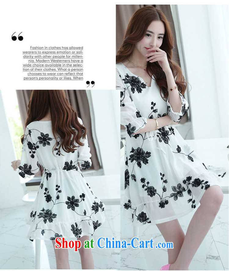 Also, the 2015 summer new, indeed the XL thick MM elasticated waist beauty dresses embroidered hit the color code dress 5168 black XXXXXL pictures, price, brand platters! Elections are good character, the national distribution, so why buy now enjoy more preferential! Health