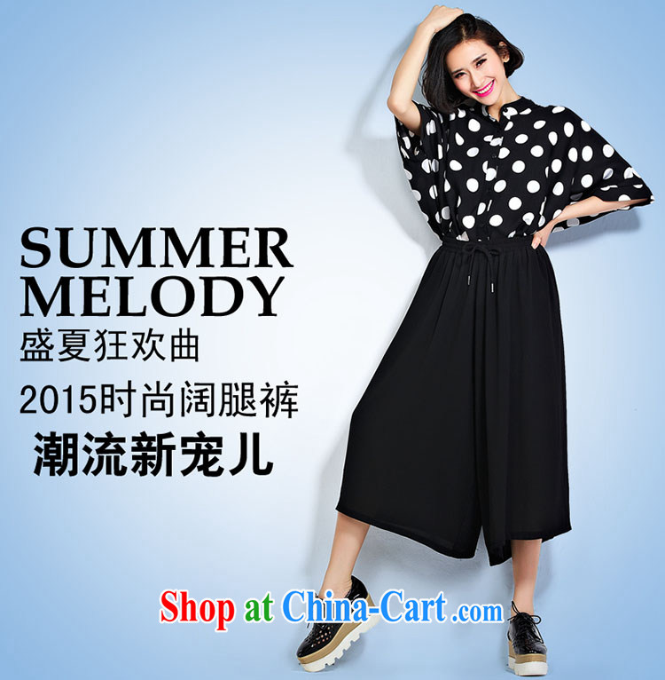 She concluded her card the fat increase, female 200 Jack summer thick sister pants 2015 Korean version of the new, focused on the girl, relaxed and stylish, pants and skirts are black, pictures, price, brand platters! Elections are good character, the national distribution, so why buy now enjoy more preferential! Health