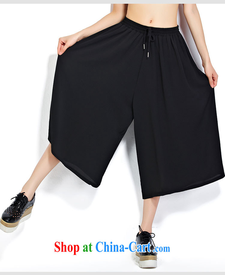 She concluded her card the fat increase, female 200 Jack summer thick sister pants 2015 Korean version of the new, focused on the girl, relaxed and stylish, pants and skirts are black, pictures, price, brand platters! Elections are good character, the national distribution, so why buy now enjoy more preferential! Health