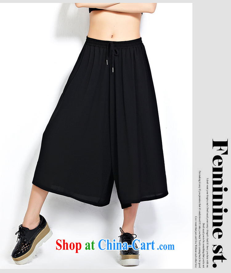 She concluded her card the fat increase, female 200 Jack summer thick sister pants 2015 Korean version of the new, focused on the girl, relaxed and stylish, pants and skirts are black, pictures, price, brand platters! Elections are good character, the national distribution, so why buy now enjoy more preferential! Health