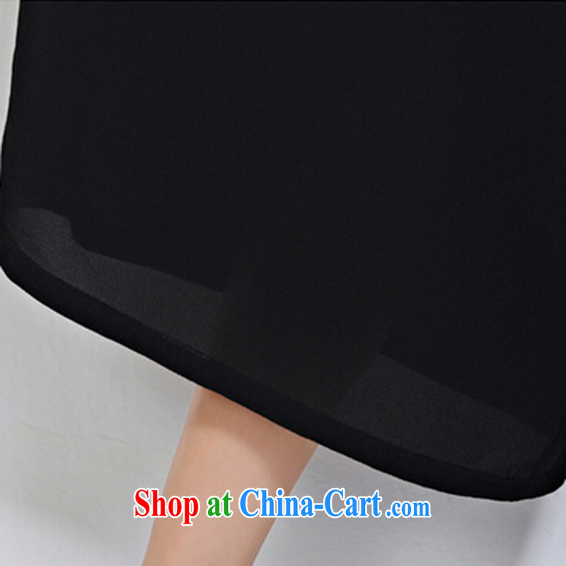 She concluded her card the fat increase, female 200 Jack summer thick sister pants 2015 Korean version of the new, focused on the girl, relaxed and stylish, pants and skirts are black, she concluded her card (SHAWADIKA), online shopping