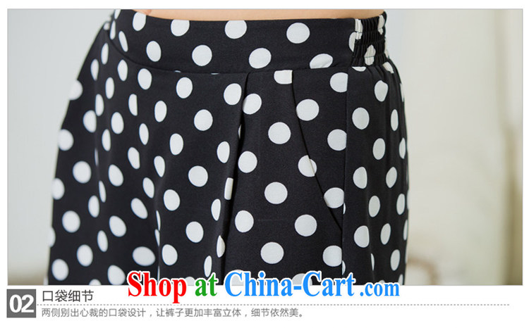 Huan Zhu Ge Ge Ge 2015 and indeed increase, female summer new emphasis on cultivating mm video thin wave point stamp Elastic waist casual female shorts X 5526 black 4XL pictures, price, brand platters! Elections are good character, the national distribution, so why buy now enjoy more preferential! Health