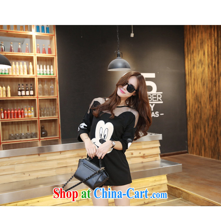 Athena Chu Yan and snow 2015 summer new, larger women in relaxed long T pension female DX 5167 black XXXL pictures, price, brand platters! Elections are good character, the national distribution, so why buy now enjoy more preferential! Health