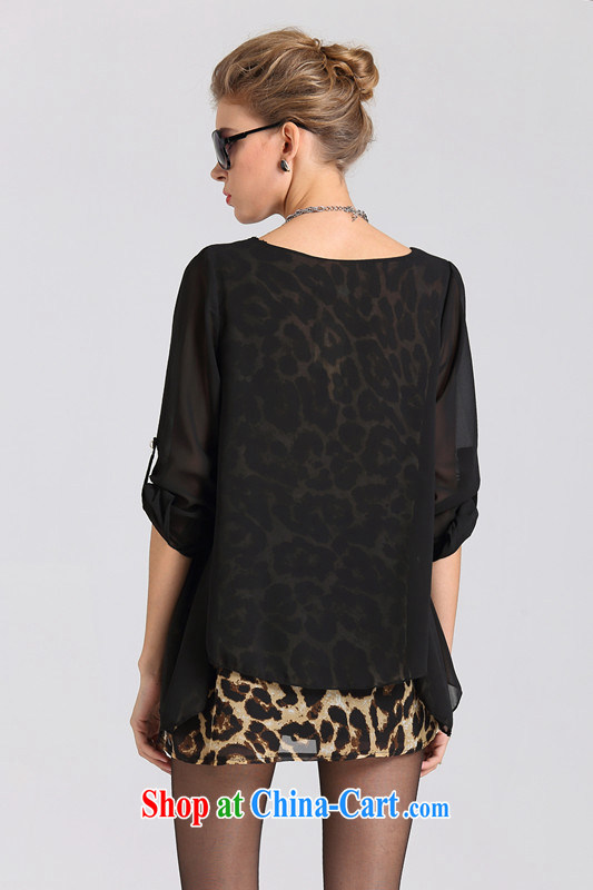 ZZ &FF summer 2015 with new, larger female false Two beauty Leopard snow woven shirts female XFS 1915 black XXXL pictures, price, brand platters! Elections are good character, the national distribution, so why buy now enjoy more preferential! Health