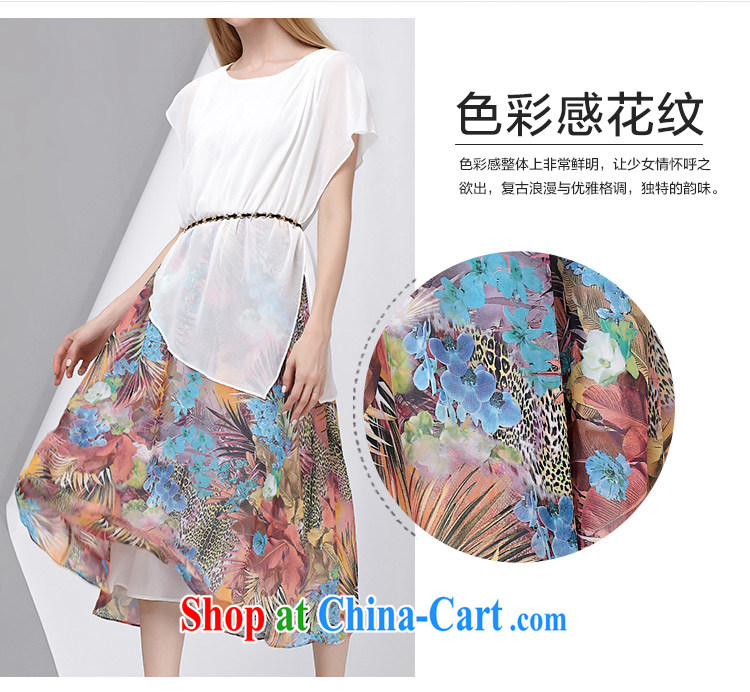 cheer for summer 2015 new products, female Bohemia fancy false 2 graphics thin short-sleeved suits skirts 2806 white 5 XL pictures, price, brand platters! Elections are good character, the national distribution, so why buy now enjoy more preferential! Health