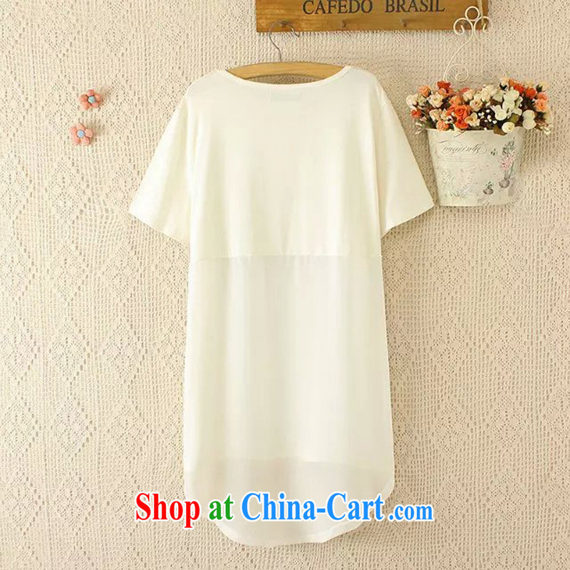 2015 is indeed the XL girls thick mm Summer in Europe and Foreign Trade Korean T-shirt snow woven shirts stamp King code 200 Jack ryt black XL, talking about the Zhuang (gazizhuang), online shopping