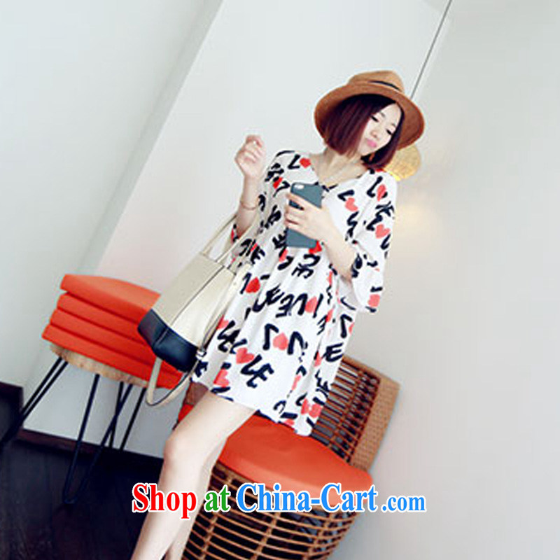 o Ya-ting 2015 new liberal XL women's clothing summer thick mm video thin ice woven dresses women pregnant women with white XL recommends that you 140 - 160 jack, O Ya-ting (aoyating), online shopping