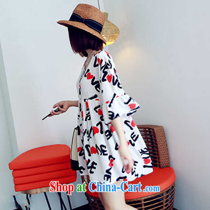 o Ya-ting 2015 new liberal XL women's clothing summer thick mm video thin ice woven dresses women pregnant women with white XL recommends that you 140 - 160 jack, O Ya-ting (aoyating), online shopping