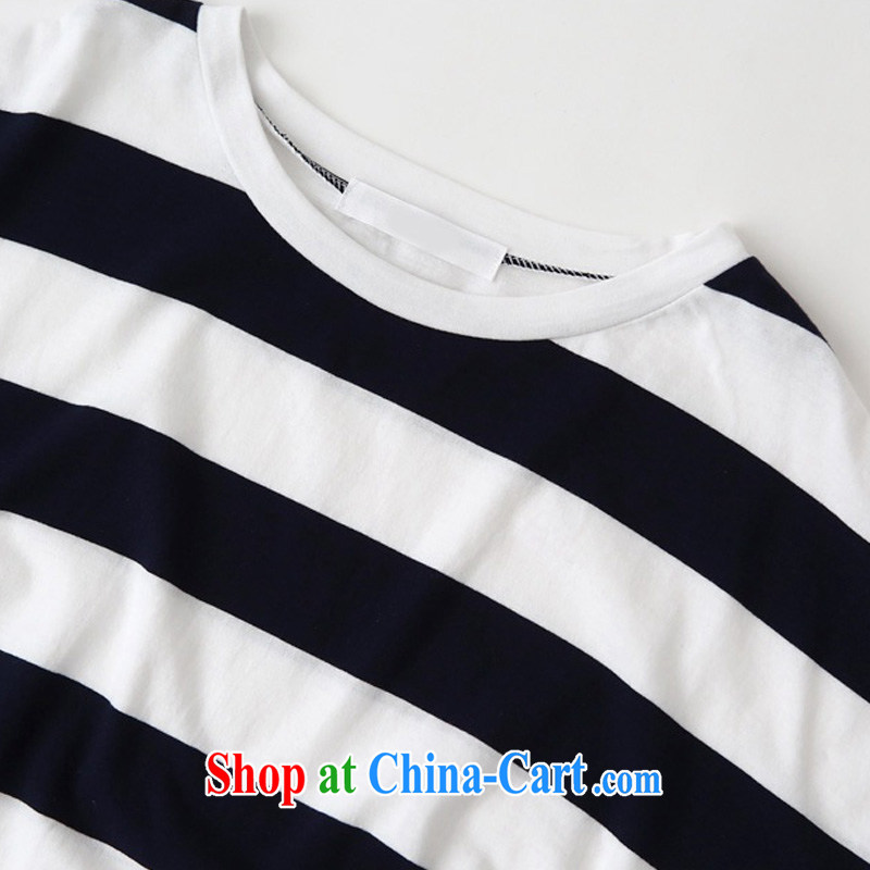 o Ya-ting 2015 New, and indeed increase, female summer thick mm video thin Mok, casual dress, blue, and white streaks are Code recommends that you 100 - 180 jack, O Ya-ting (aoyating), online shopping