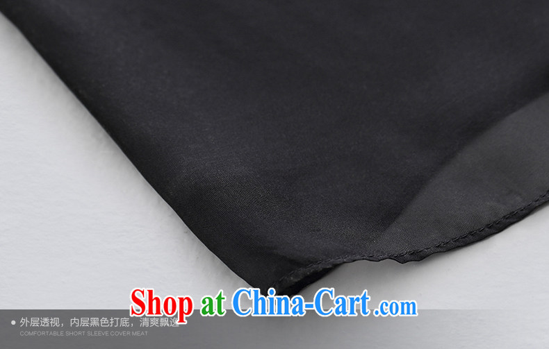 The wheat high-end large, female 2015 summer new thick mm silk cuff in fresh female T pension 852362346 black 6 XL pictures, price, brand platters! Elections are good character, the national distribution, so why buy now enjoy more preferential! Health