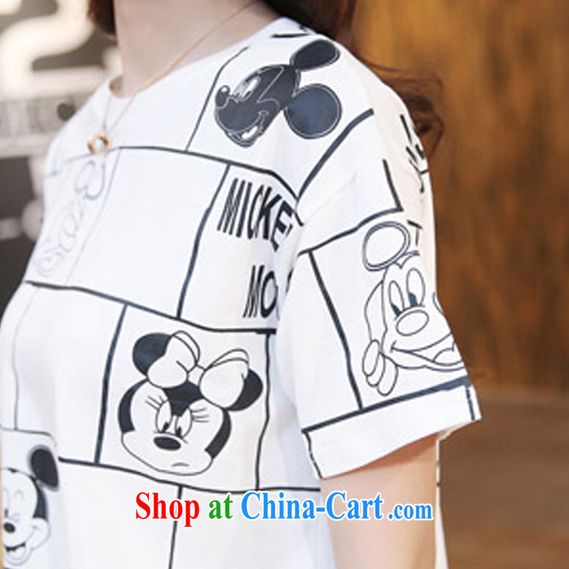 o Ya-ting 2015 New, and indeed increase, female summer, stamp duty on MM leisure T shirt solid white T-shirt, 3 XL recommends that you 160 - 200 jack, O Ya-ting (aoyating), online shopping