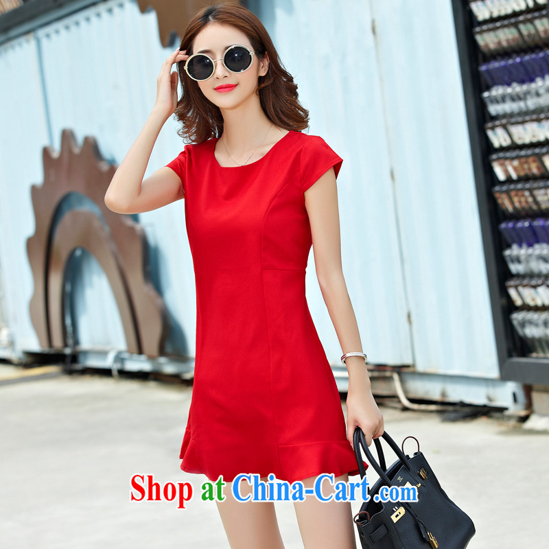 Political poetry 2015 the Code women mm thick new summer decor, dresses Jack thick sister Korean short-sleeved A field skirt black 3 XL, poetry, political, and shopping on the Internet