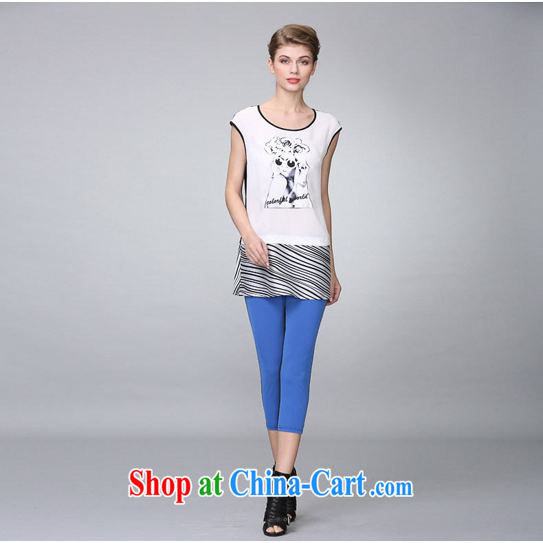 The Mak the familiar with the Code women summer 2015 new thick mm round-collar sleeveless stamp graphics thin shirt 352366389 white 5XL pictures, price, brand platters! Elections are good character, the national distribution, so why buy now enjoy more preferential! Health