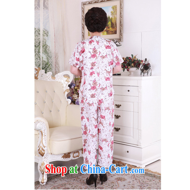 2015 new, older persons in long-sleeved clothes Women's kit in the summer older mothers the code really silk 4 color XXXL, RUILIBEIKA, shopping on the Internet
