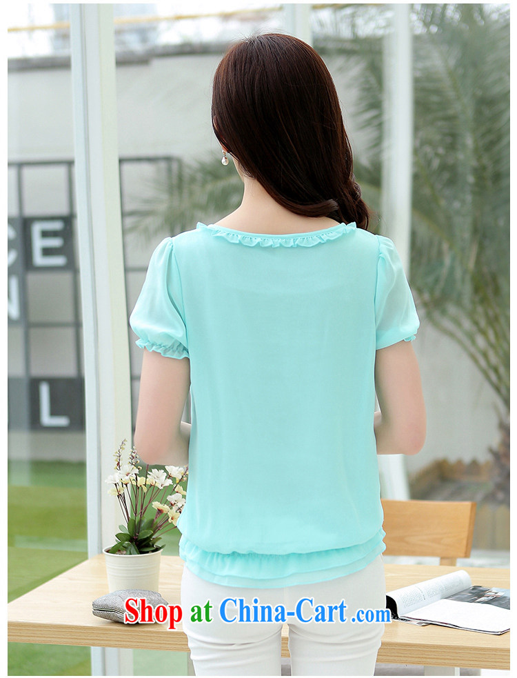 Autumn of 2015 children's new, larger female Korean round-collar flouncing graphics thin T-shirt short-sleeved snow woven shirts girls summer 352 wine red 4 XL pictures, price, brand platters! Elections are good character, the national distribution, so why buy now enjoy more preferential! Health